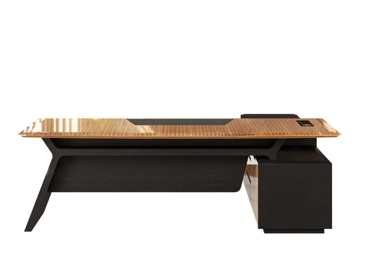 Nexis Desk With Side Rack